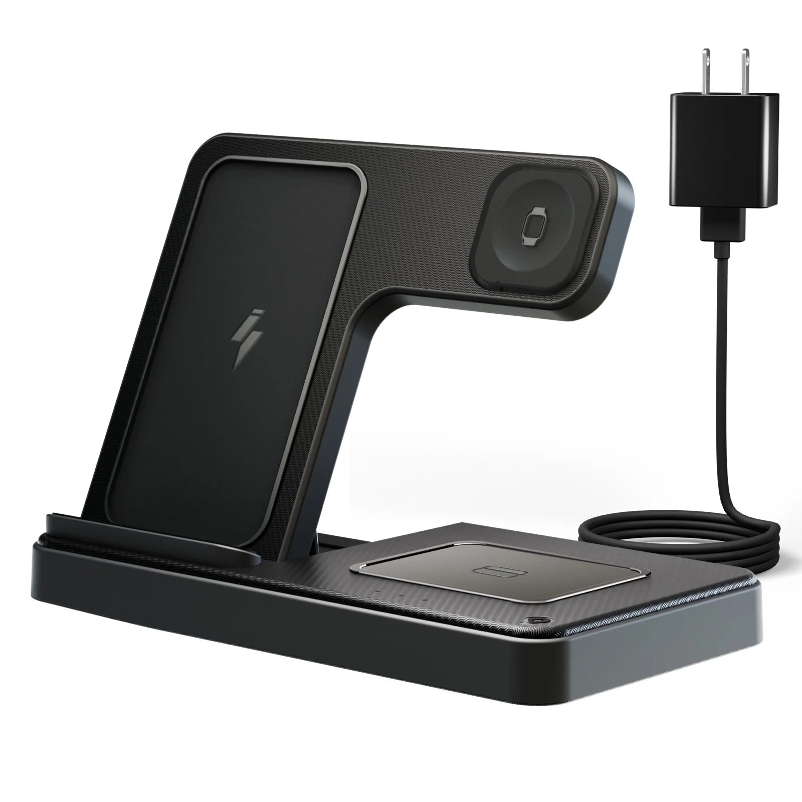 Wireless Charger, Magnetic Fast Charging Stand Compatible with Iphone 16 15 14 13 12 11 Pro Max plus XS XR X 8, for Apple Watch 9 8 7 6 5 4 3 2 SE, for Airpods 3 2 Pro, 3 in 1 Charging Station